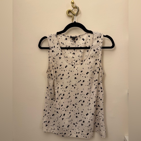 Ann Taylor Black and White Sleeveless Top - Picture 1 of 3